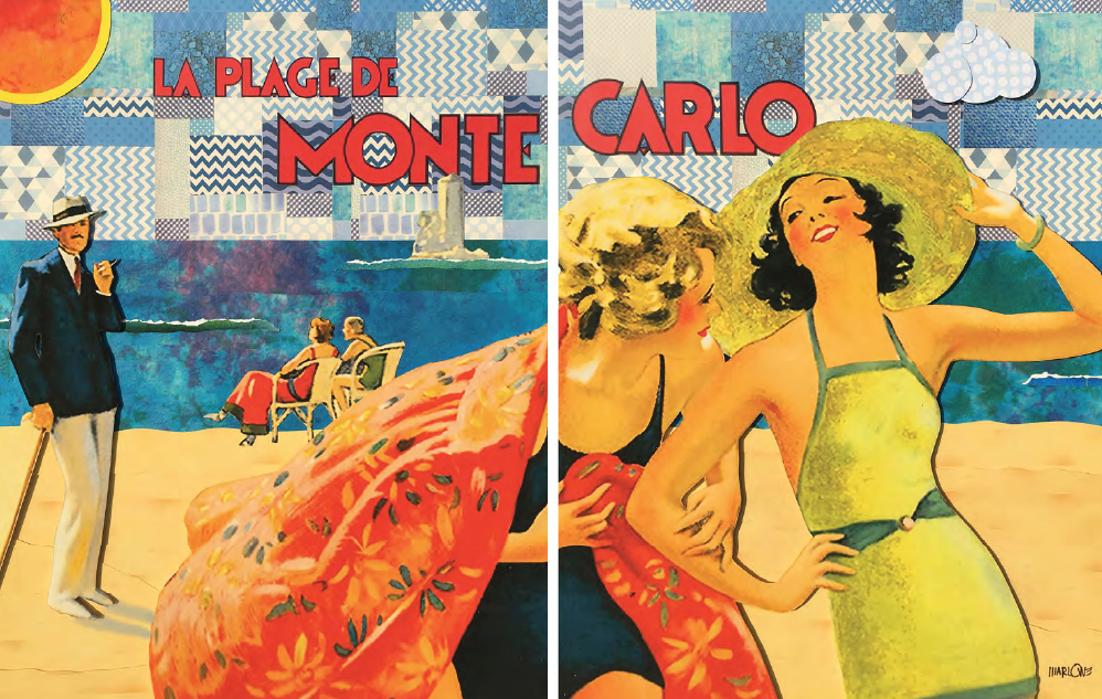 LA PLAGE DE MONTE CARLO 60”x40’ (DIPTYCH)